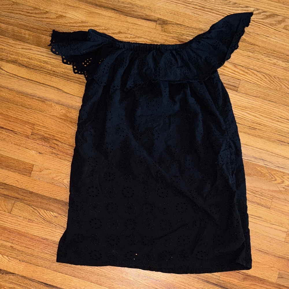 Tommy Bahama Black Off-Shoulder Dress